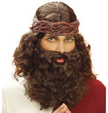 Profeet pruik, baard en snor