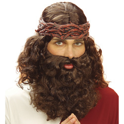 Profeet pruik, baard en snor afbeelding