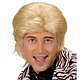 Pruik wetlook blond man