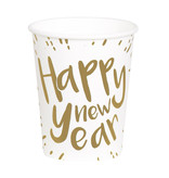 Set 10 Bekertjes 'Happy New Year' (25 cl)