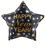 Folieballon Ster Happy New Year (45cm)