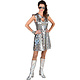Jurk Hologram Zilver Dames