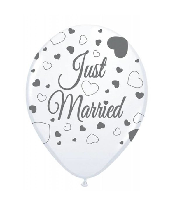 Just Married ballonnen 8st