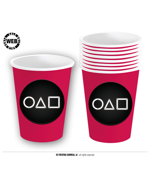 Feestbekers Squid Game (6st)