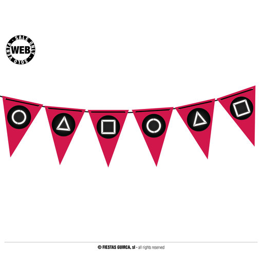 Vlaggenlijn Squid Game (4m)