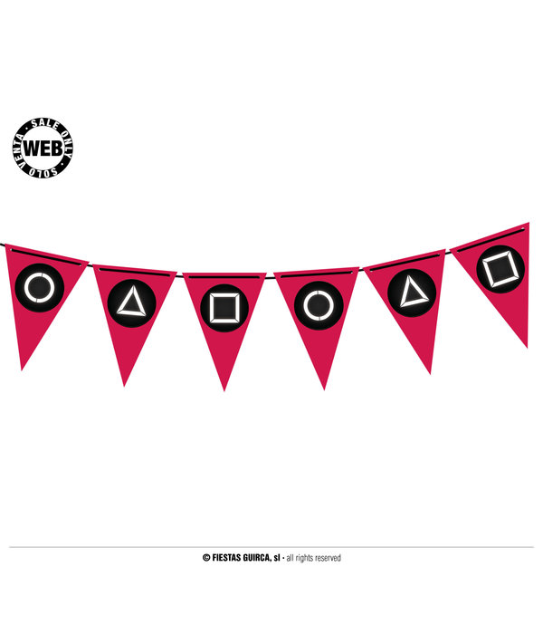 Vlaggenlijn Squid Game (4m)