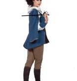 Lady Musketier Kostuum Blauw