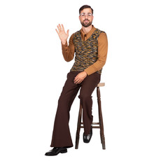 Retro Jaren 70 Outfit Heren