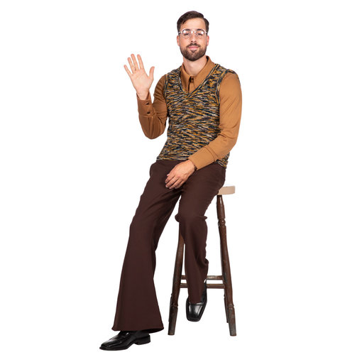 Retro Jaren 70 Outfit Heren