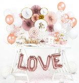 Folieballonnen Set 'Love' Roségoud (140x35cm)