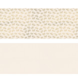 Set 2 rollen Inpakpapier Metallic Roze/Goud Bladeren en Stippen