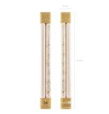 Set 2 rollen Inpakpapier Metallic Roze/Goud Bladeren en Stippen