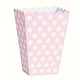 Popcornbakjes Roze Met Witte Stippen (8st)