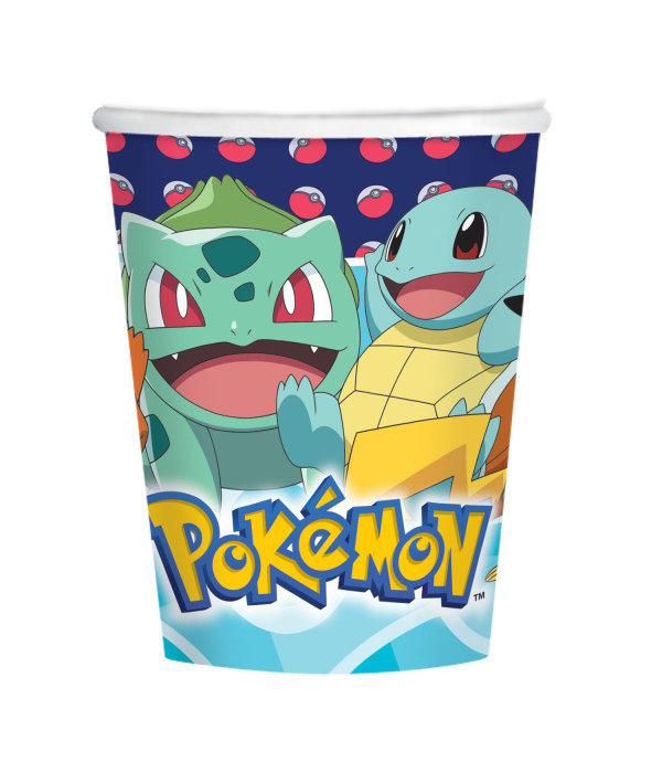 Pokemon Bekers 250ml (8st)
