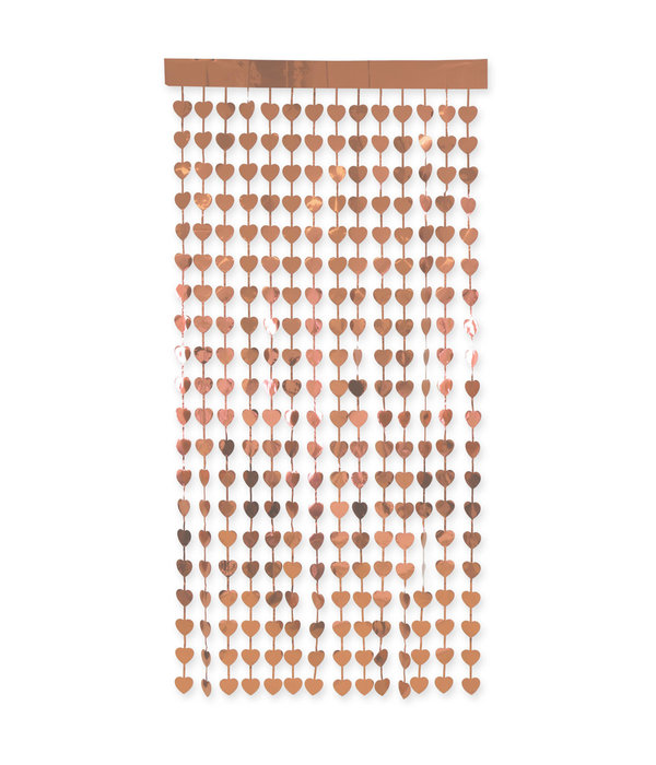 Deurgordijn Hartjes Roségoud