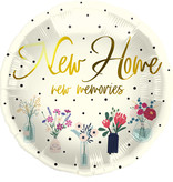 Folieballon 'New Home' Bloemen (45cm)