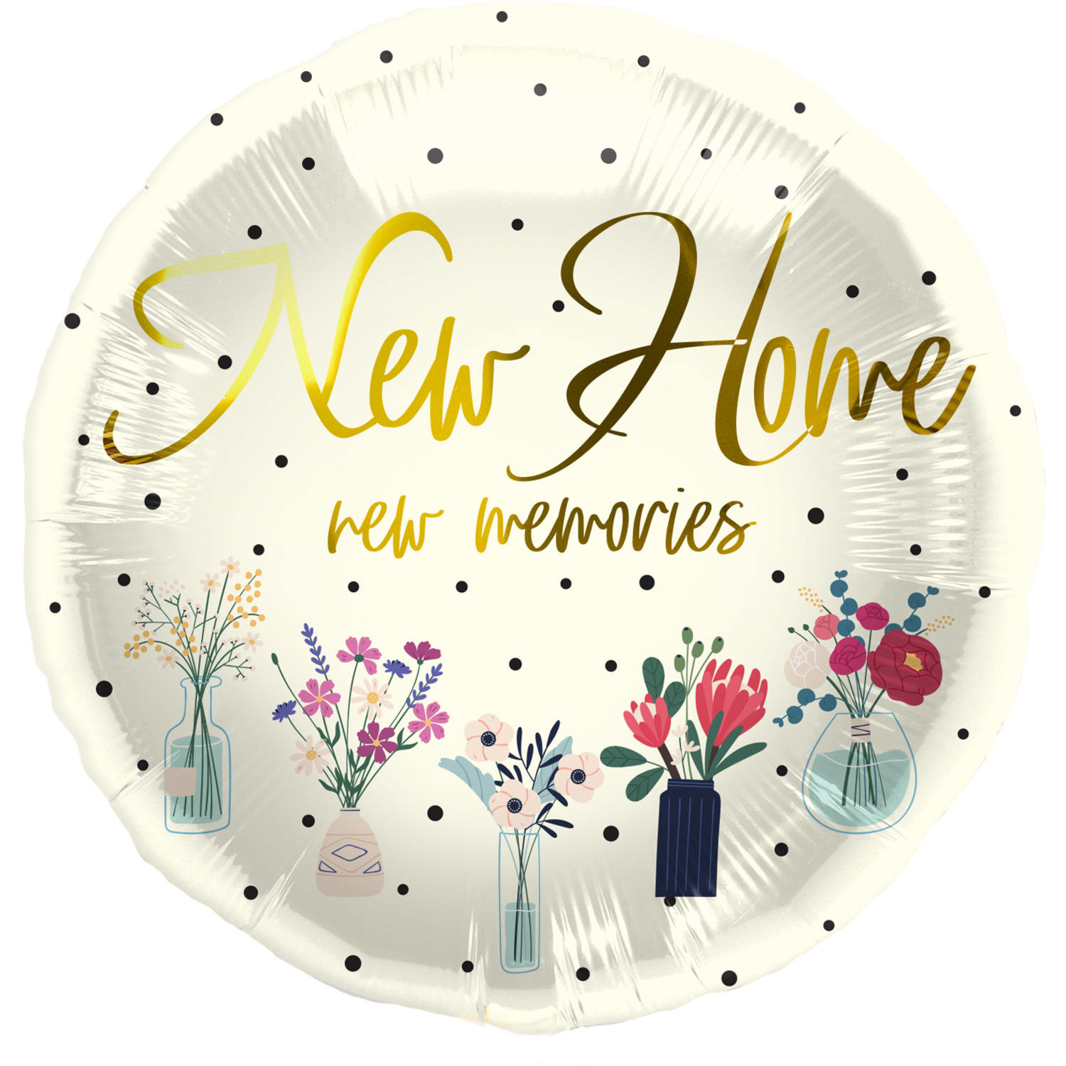 Folieballon &apos;New Home&apos; Bloemen (45cm) afbeelding
