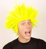 Pruik Electric shock geel