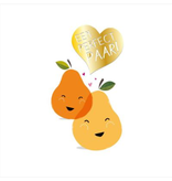 Valentijnskaart 'Een Perfect Paar' Peren