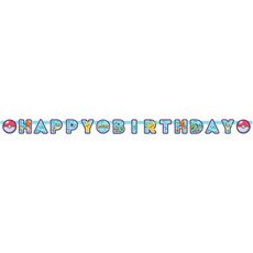 Letter Banner Happy Birthday Pokemon