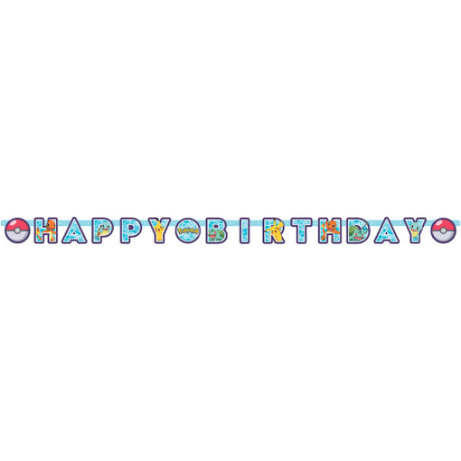 Letter Banner Happy Birthday Pokemon