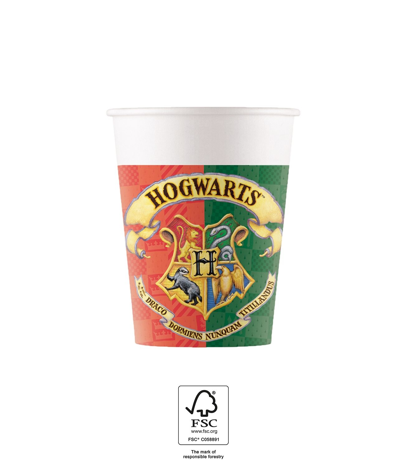 Harry Potter Bekers Hogwarts 200ml (8st)