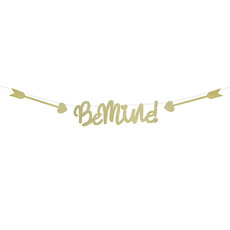 Gouden Glitter Letterslinger Be Mine!