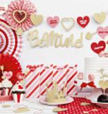 Gouden Glitter Letterslinger Be Mine!