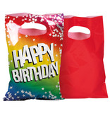 Feestzakjes 'Happy Birthday' (6st)
