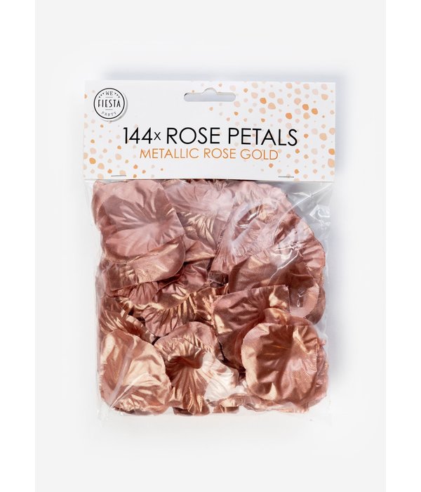 Rozenblaadjes Metallic Rosé Goud (144st)