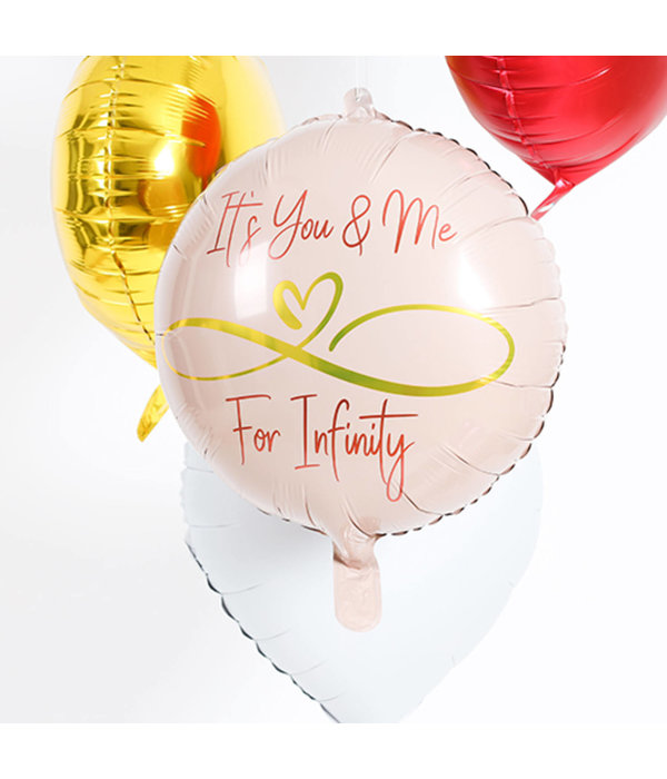 Folieballon Infinity Love Roze (45cm)