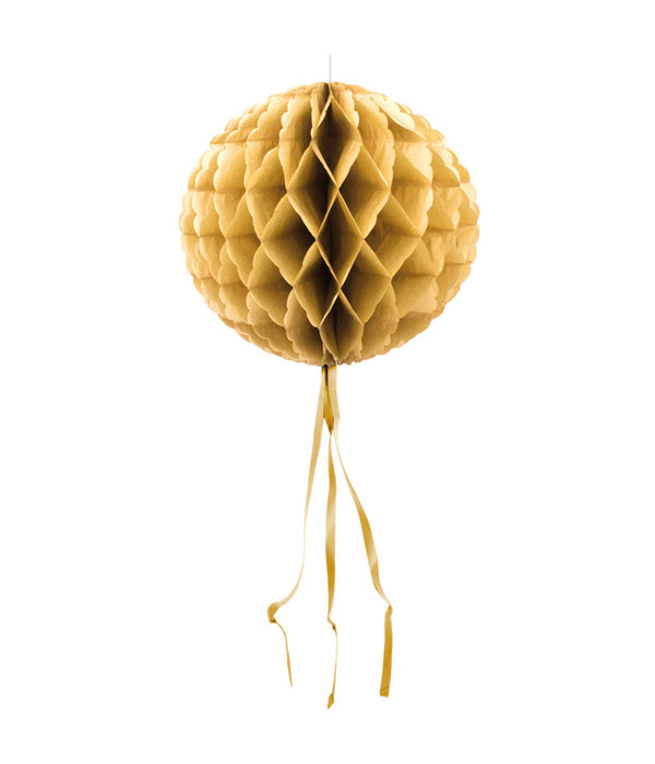 Gouden Honeycomb Bol - 30 cm