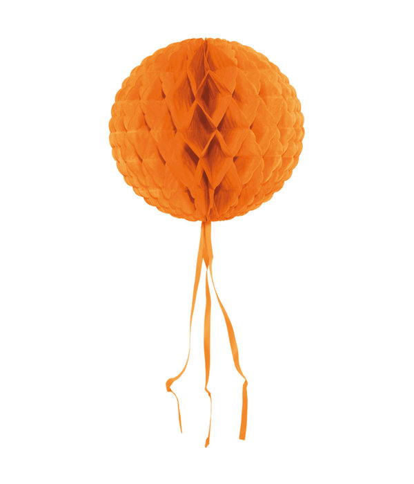 Oranje honeycomb bol - 30 cm