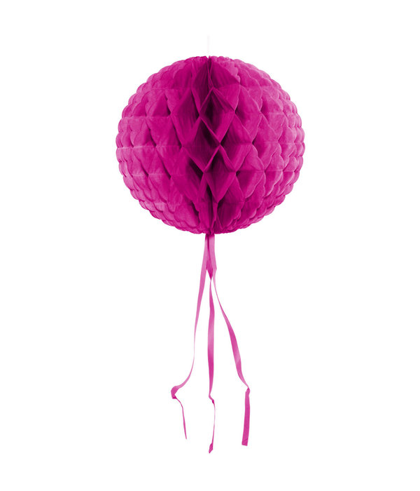 Donker Roze honeycomb bol - 30 cm