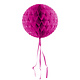 Donker Roze honeycomb bol - 30 cm