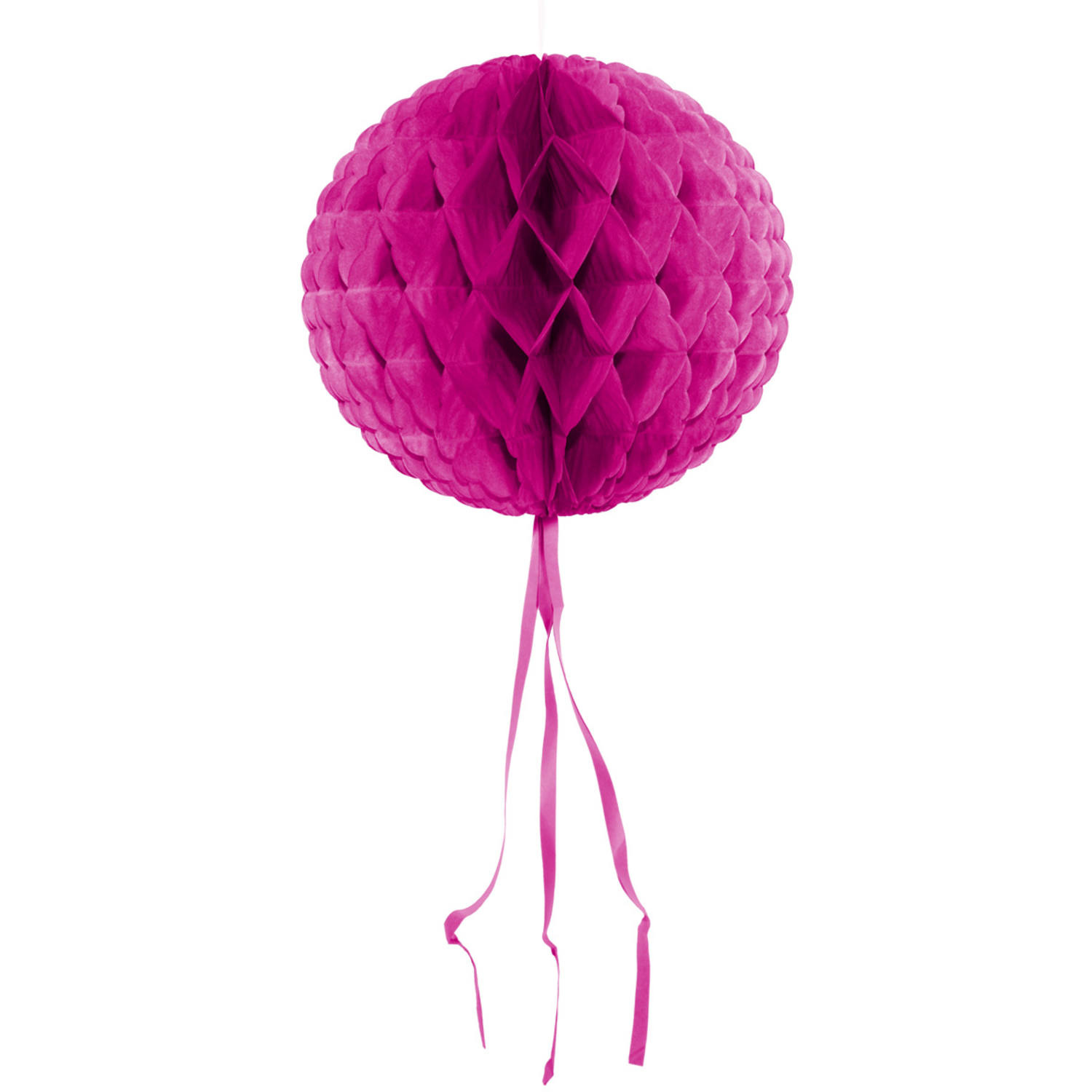 Donker Roze honeycomb bol - 30 cm afbeelding