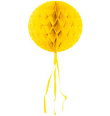 Gele honeycomb bol - 30 cm