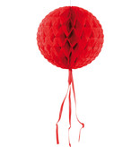 Rode honeycomb bol - 30 cm