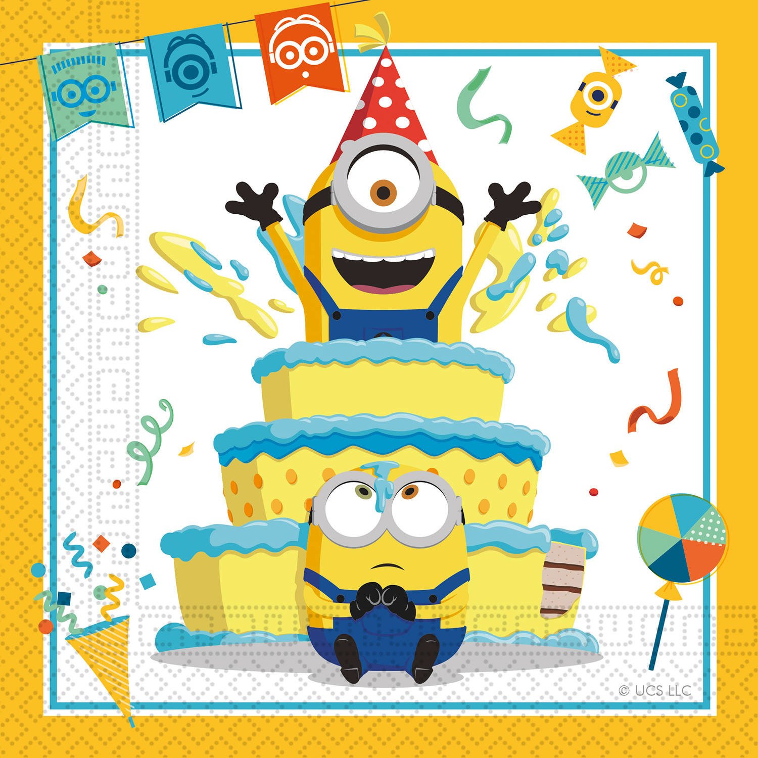 Minions Servetten Geel (20st) afbeelding