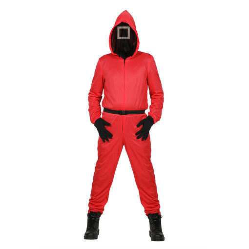 Squid Game Pak Rood Met Masker Vierkant