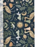 Cadeaupapier Geboorte Chique Donkerblauw/Goud