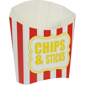 Chips & Sticks Snackbakje Rood/Wit
