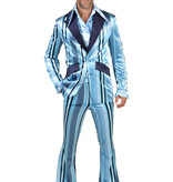 Herenpak 70's Blauw Met Strepen