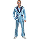 Herenpak 70's Blauw Met Strepen