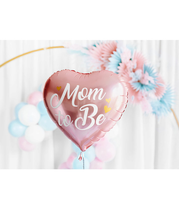 Folieballon 'Mom To Be' Roze (35cm)