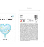 Folieballon 'Mom To Be' Blauw (35cm)