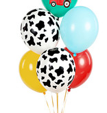 Ballonnen Boerderij Mix (6st)