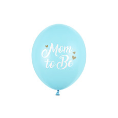 Ballonnen 'Mom To Be' Lichtblauw (6st)