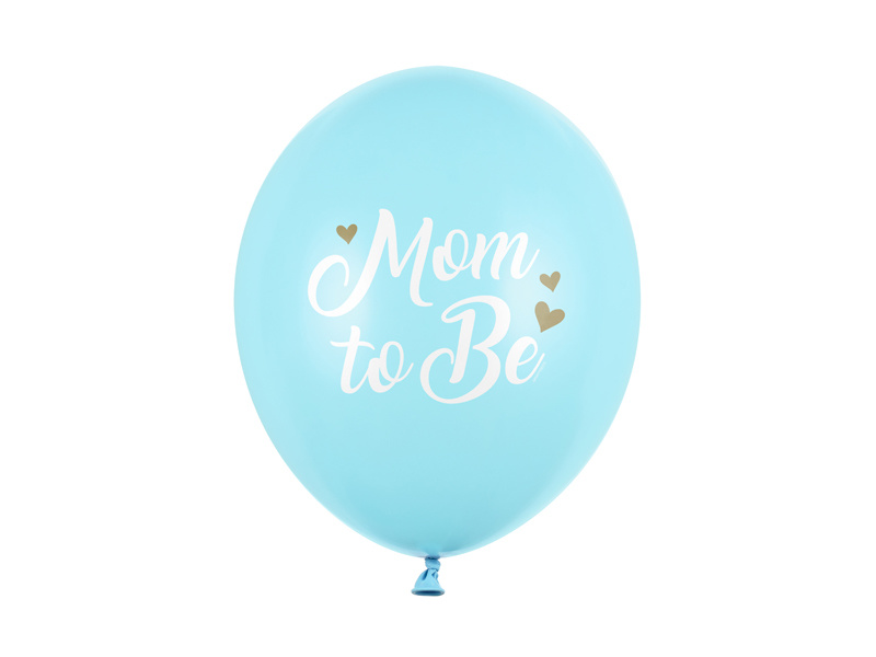 Ballonnen &apos;Mom To Be&apos; Lichtblauw (6st)