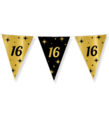 Classy Vlaggenlijn 16 Jaar Zwart/Goud (10m)